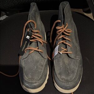 Sorel Men's Charcoal and Tan Boots New soft leather 
Super Nice